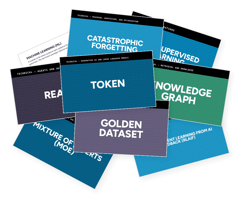 Drill the 127 technical AI terms every executive should recognize, one card at a time.